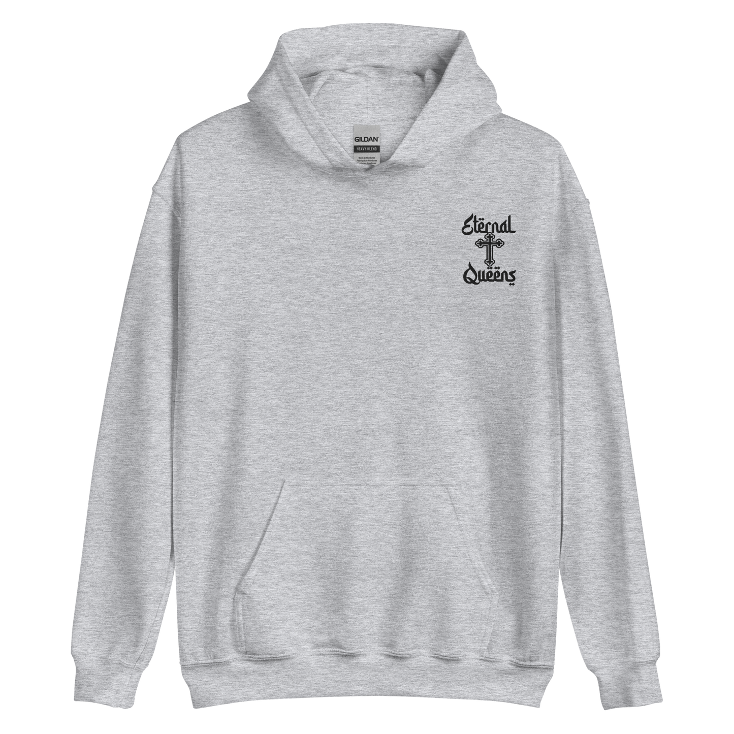 Black Eternal Queens Cross logo Hoodie