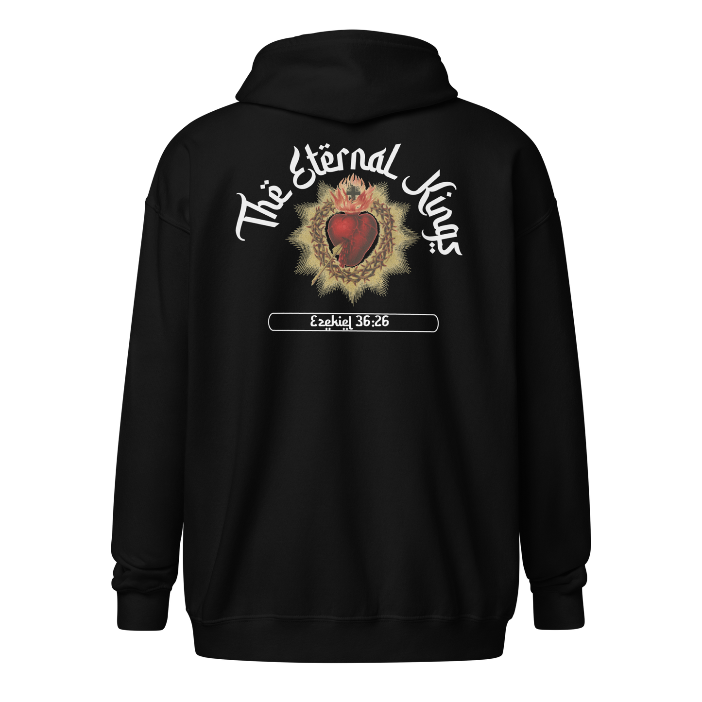Heart of Jesus Kings zip-up hoodie