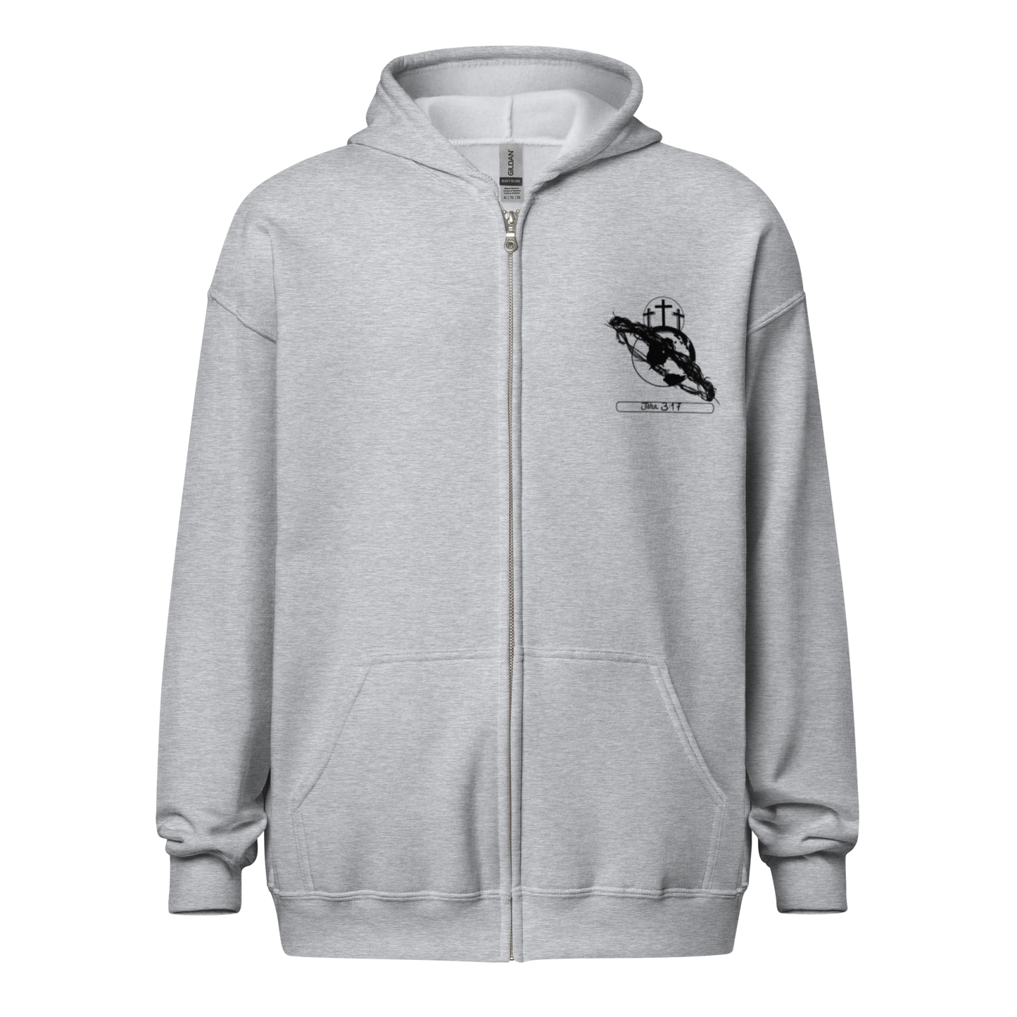John 3:17 zip-up Hoodie