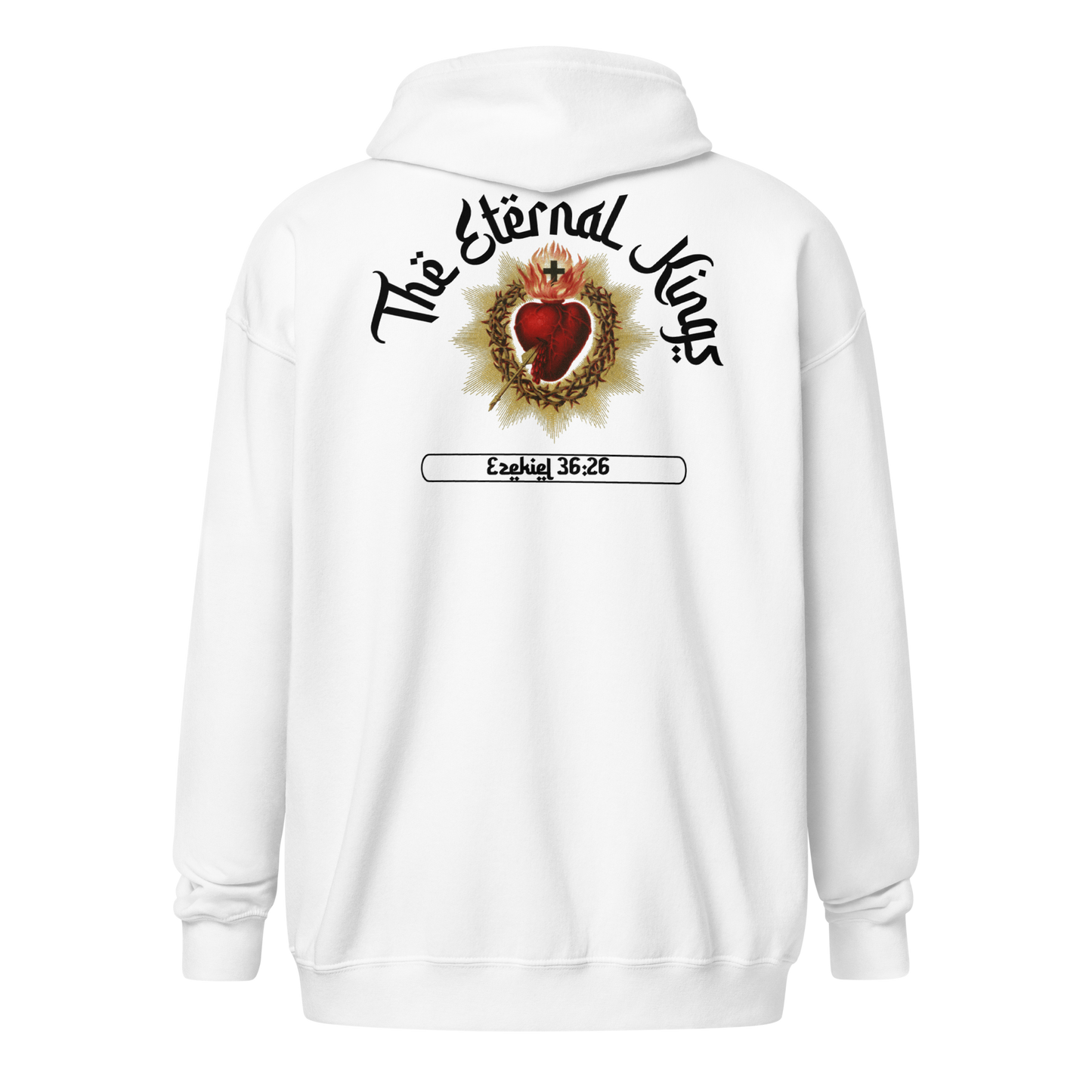 Heart of Jesus Kings zip-up hoodie