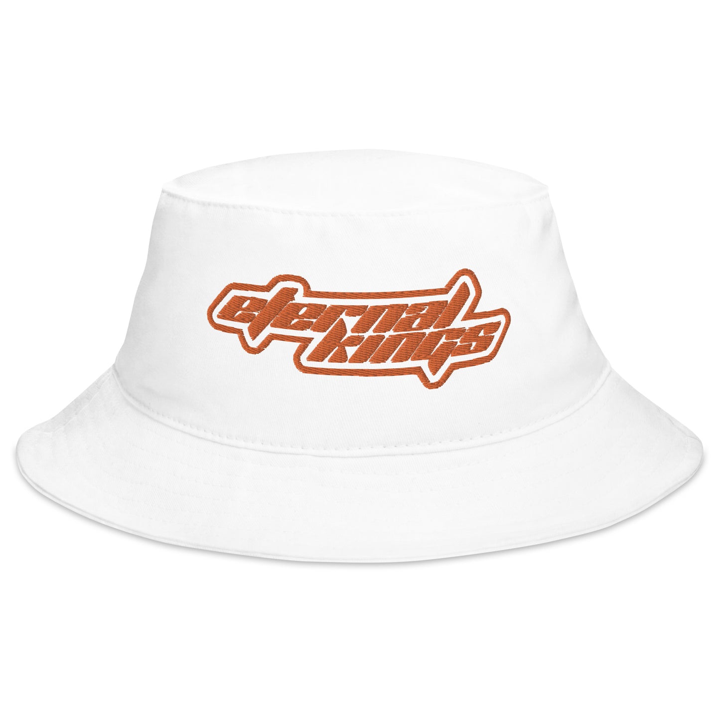 Orange eternal kings word logo Bucket Hat