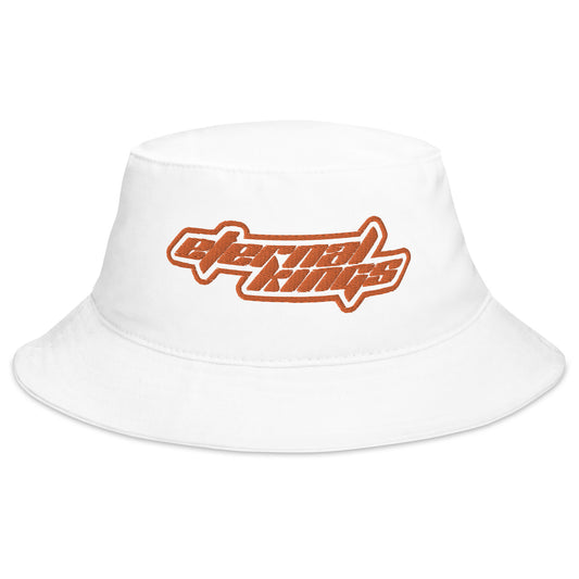 Orange eternal kings word logo Bucket Hat