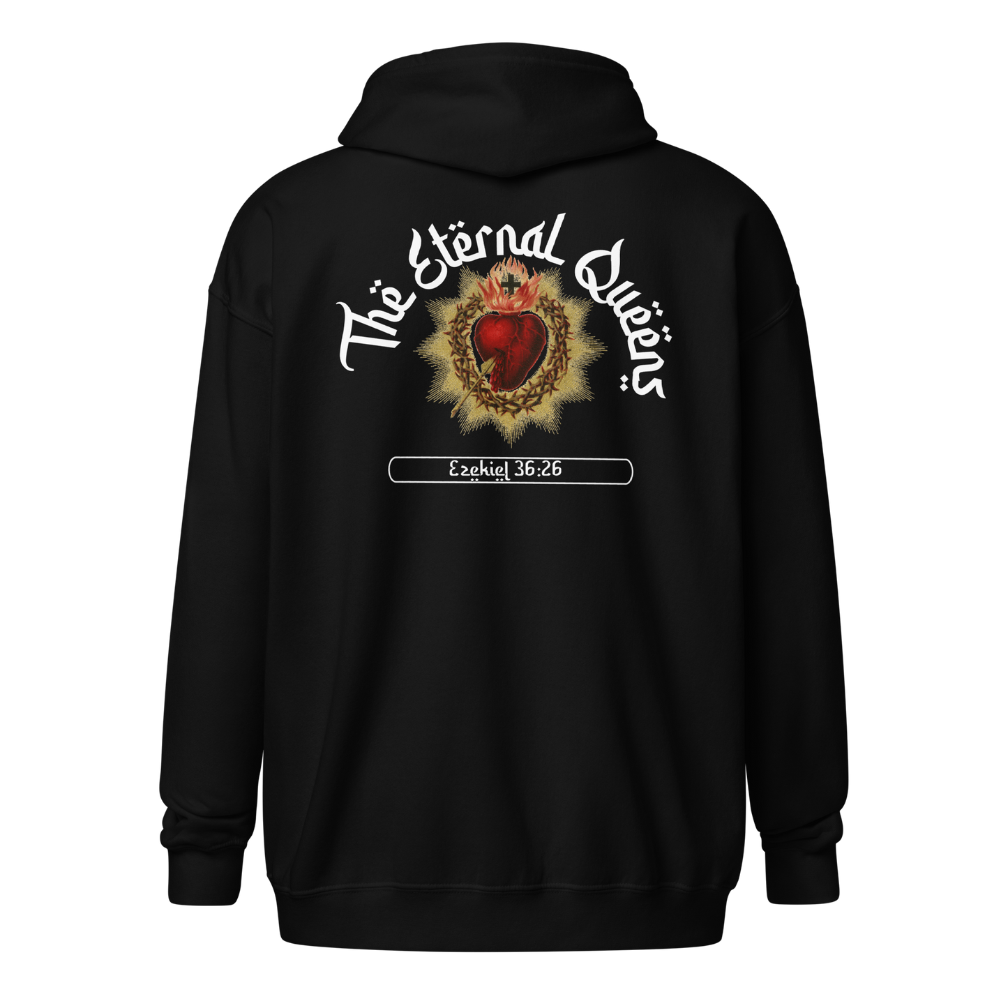 Heart of Jesus Queens zip-up hoodie