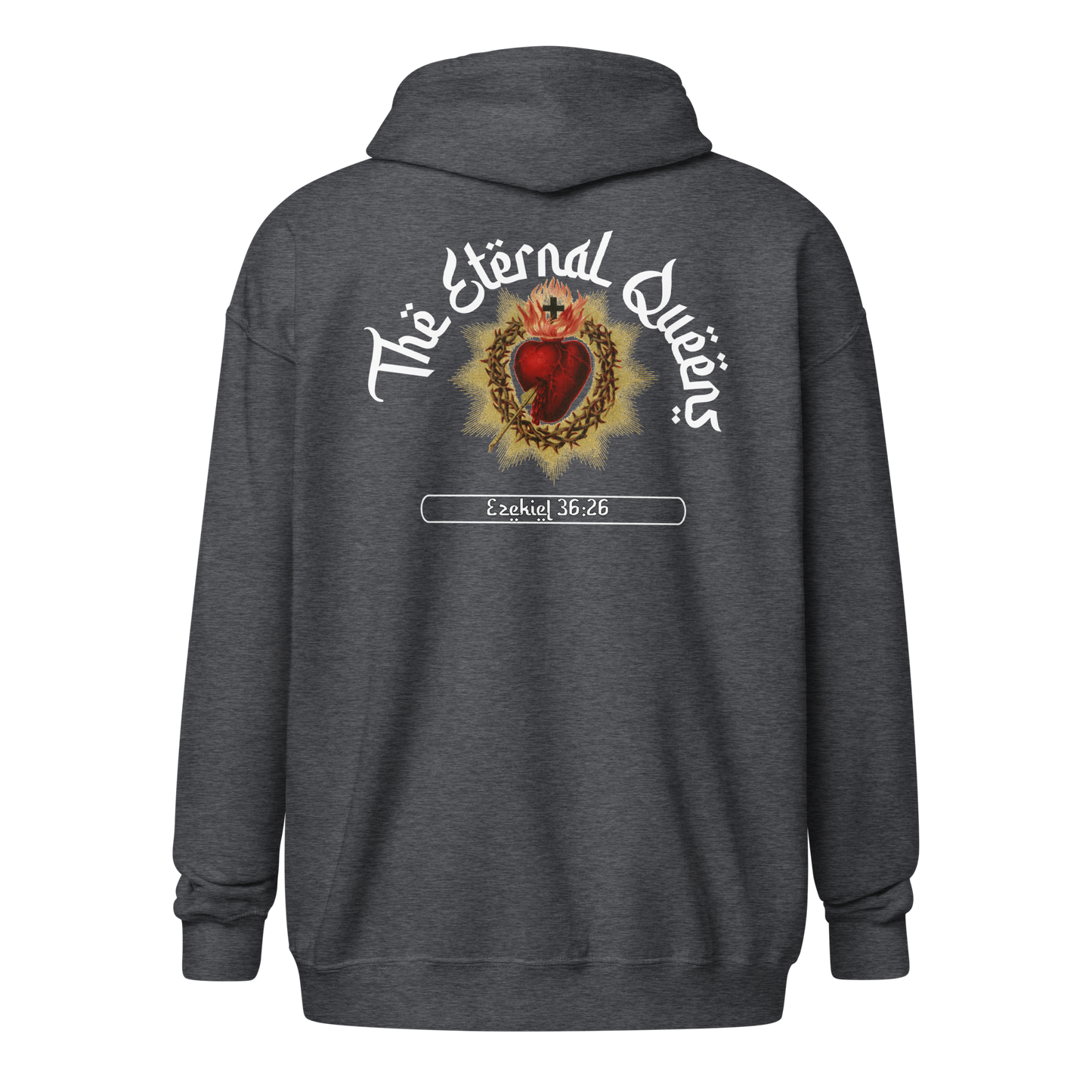 Heart of Jesus Queens zip-up hoodie