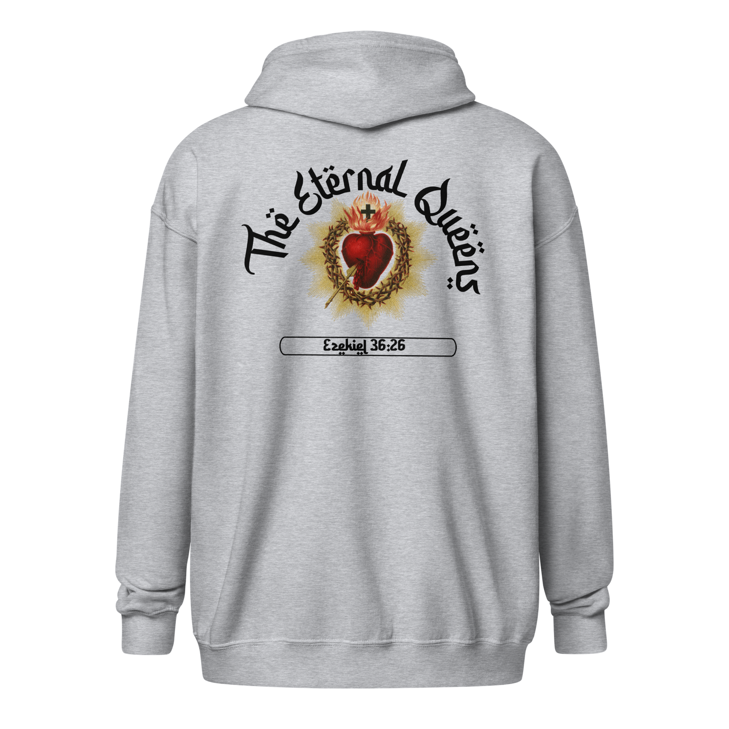 Heart of Jesus Queens zip-up hoodie