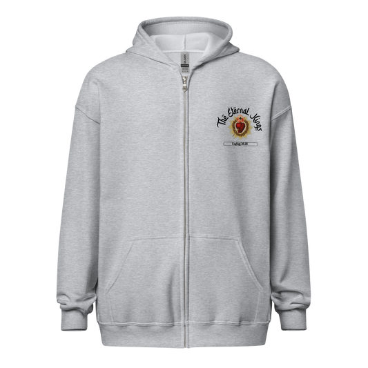 Heart of Jesus Kings zip-up hoodie