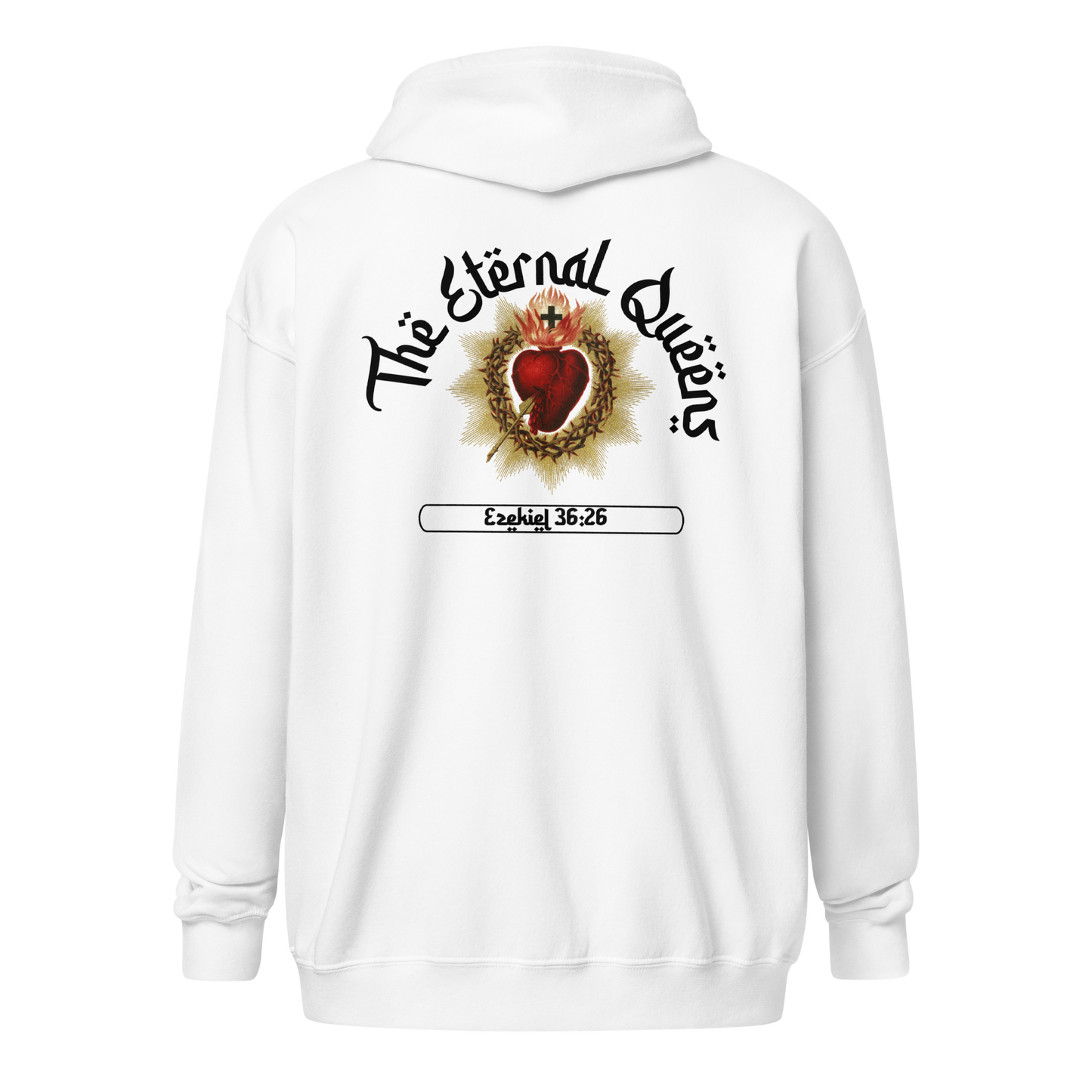 Heart of Jesus Queens zip-up hoodie