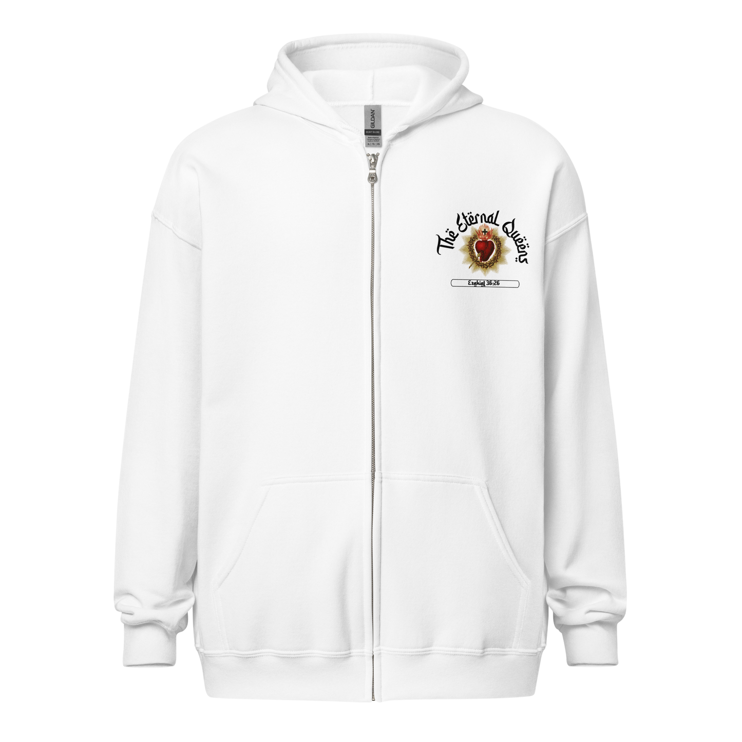 Heart of Jesus Queens zip-up hoodie