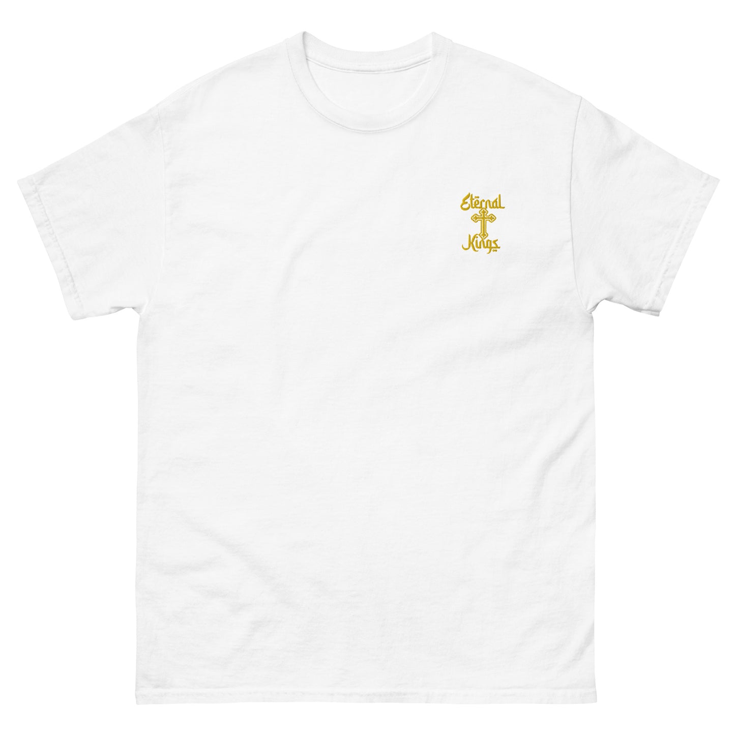 Yellow eternal kings cross logo t-shirt